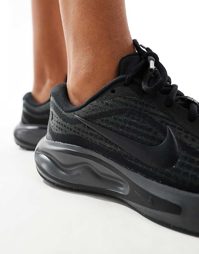 Asos Nike Running Journey Run Trainers In Triple Black