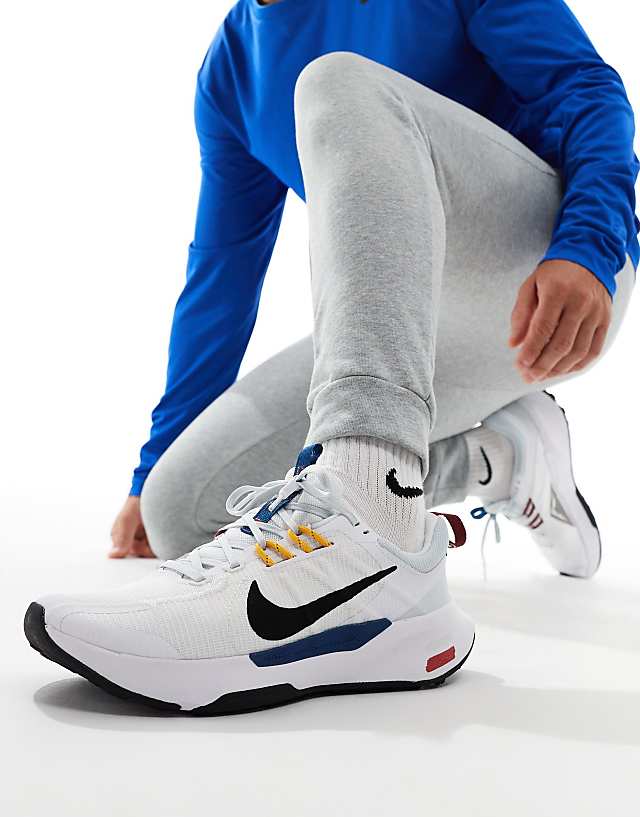 asos Nike Running Juniper Trail 2 trainers in white and black