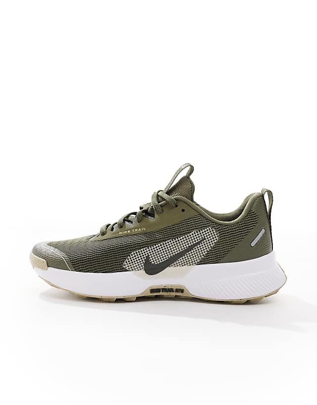 Asos Nike Running Juniper Trail 3 Trainers In Khaki And White