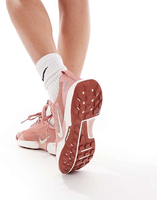 Asos Nike Running Juniper Trail 3 Trainers In Pink And White