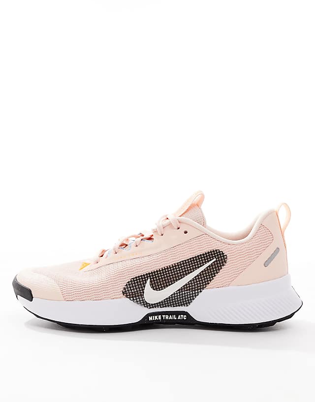 Asos Nike Running Juniper Trail 3 Trainers In Pink And White