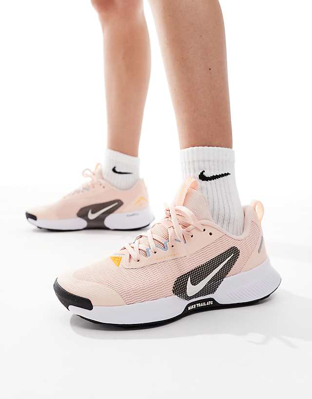 Asos Nike Running Juniper Trail 3 Trainers In Pink And White