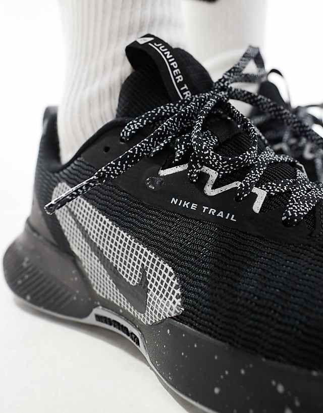 Asos Nike Running Juniper Trail 3 Trainers In Triple Black