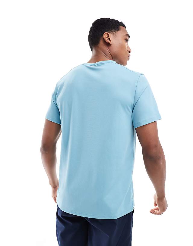 Asos Nike Running Miler Dri-FIT T-shirt In Light Blue