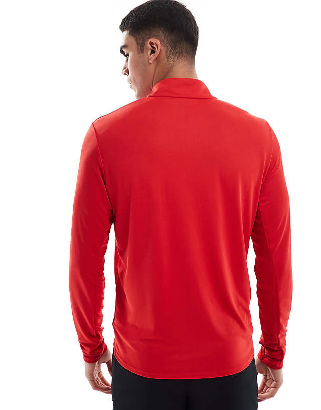 Asos Nike Running Pacer Dri-FIT Half Zip Longsleeve Top In Red