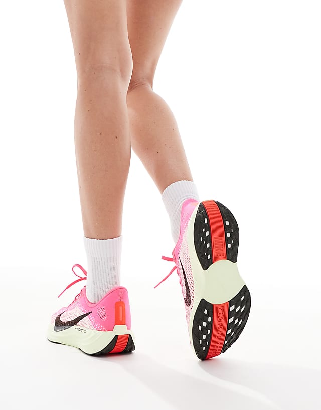 Asos Nike Running Pegasus Plus Trainers In Pink And Green