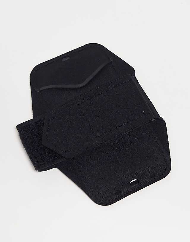 Asos Nike Running Plus Lean Phone Arm Band In Black