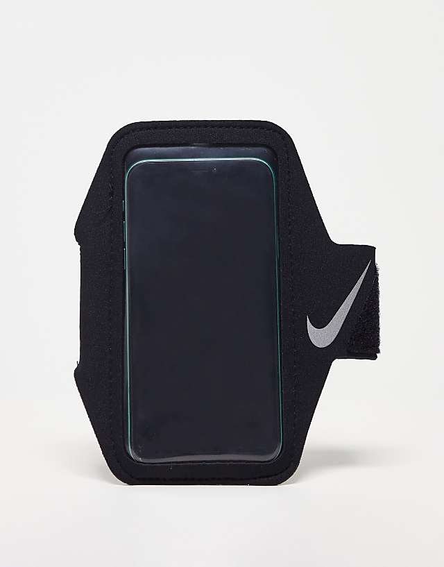 asos Nike Running Plus lean phone arm band in black