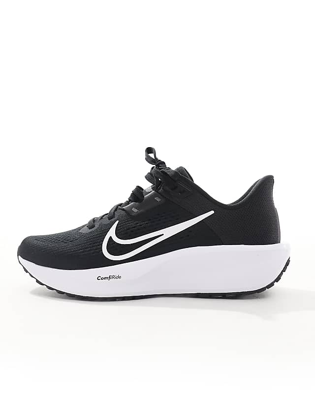 Asos Nike Running Quest 6 Trainers In Black And White