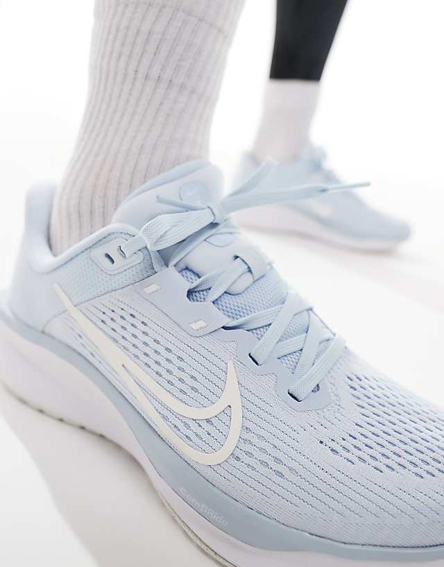 Asos Nike Running Quest 6 Trainers In Blue And White
