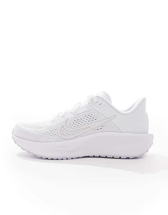 Asos Nike Running Quest 6 Trainers In White And Grey
