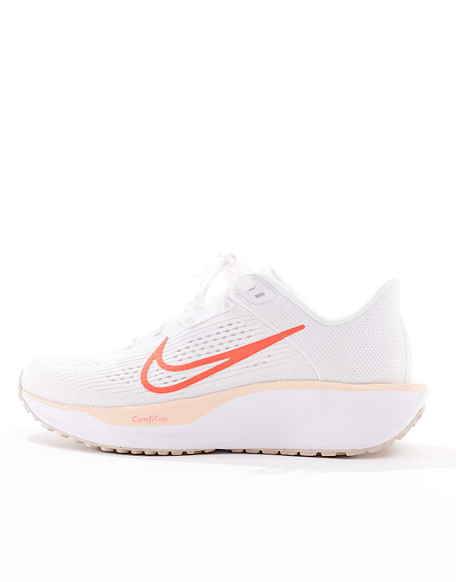Asos Nike Running Quest 6 Trainers In White And Red