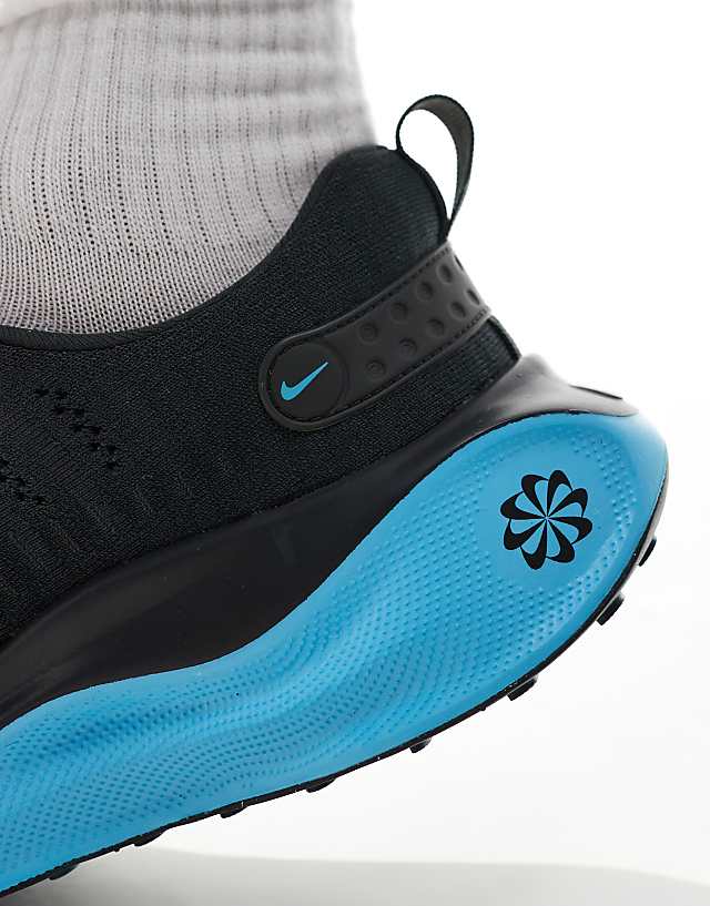 Asos Nike Running ReactX Infinity Run 4 Trainers In Black And Blue