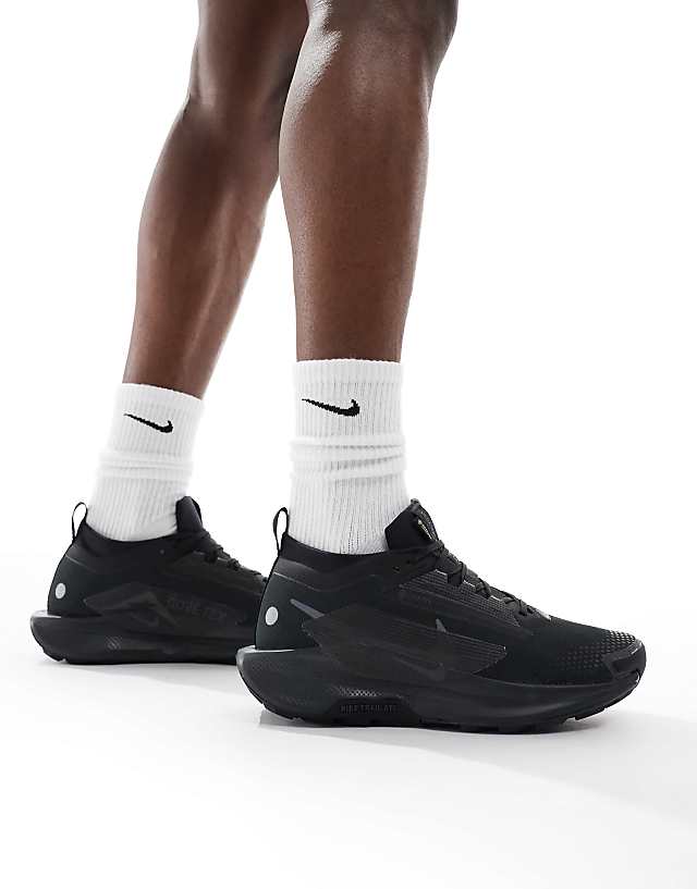 asos Nike Running ReactX Pegasus Trail 5 Gore-TEX trainers in black