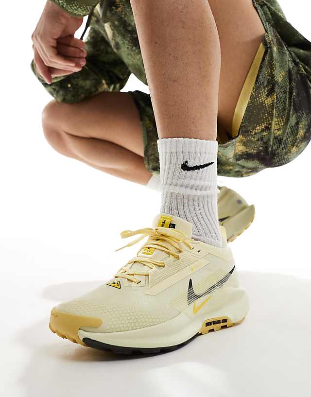 asos Nike Running Reactx Pegasus Trail 5 Gore-TEX trainers in yellow