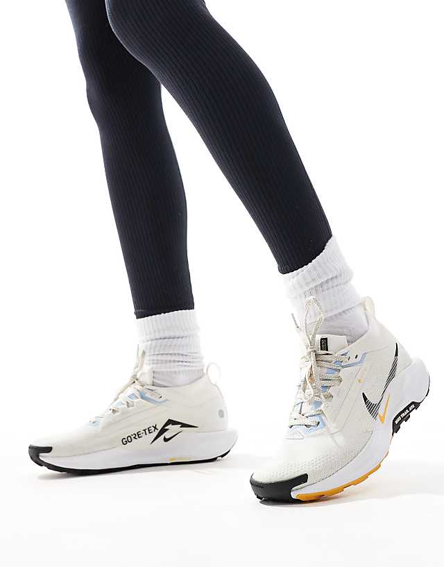 asos Nike Running ReactX Pegasus Trail 5 Gore-TEX trainers in off-white