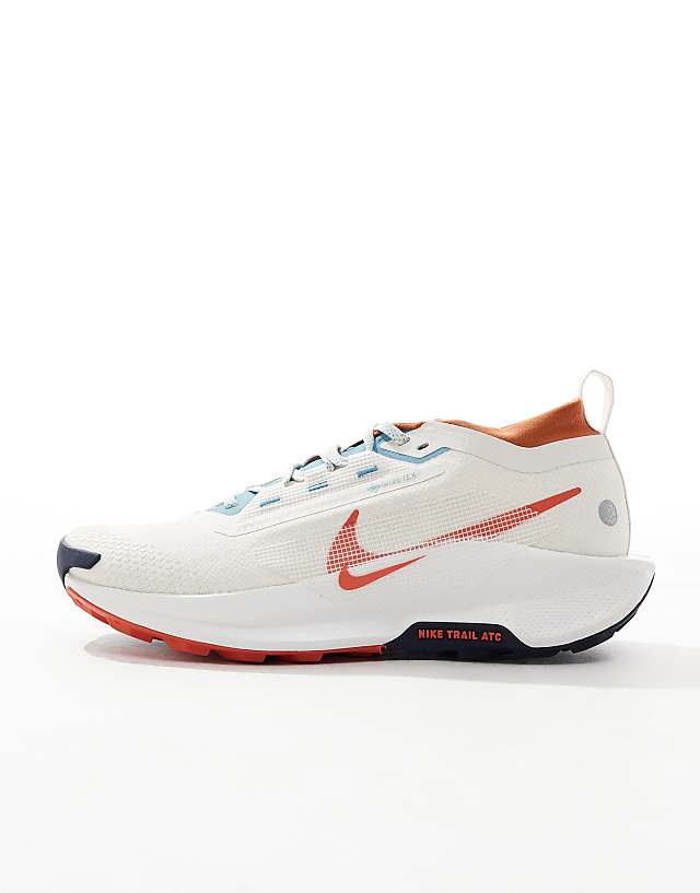 Asos Nike Running ReactX Pegasus Trail 5 GORE-TEX Trainers In White And Red