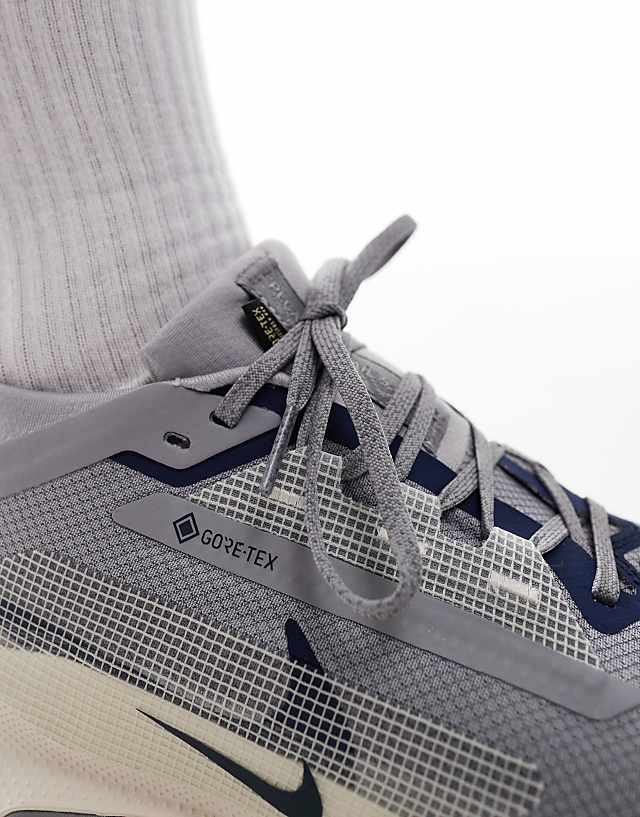 Asos Nike Running ReactX Pegasus Trail 5 Gore-Tex Trainers In Grey