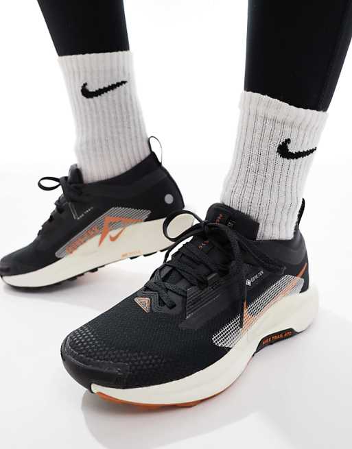asos Nike Running ReactX Pegasus Trail 5 Gore-TEX trainers in black