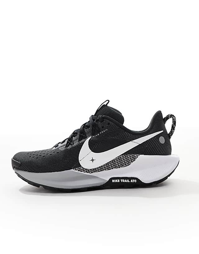 Asos Nike Running ReactX Pegasus Trail 5 Trainers In Black And White