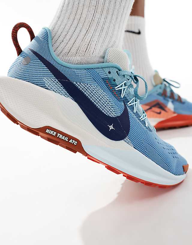 Asos Nike Running ReactX Pegasus Trail 5 Trainers In Light Blue