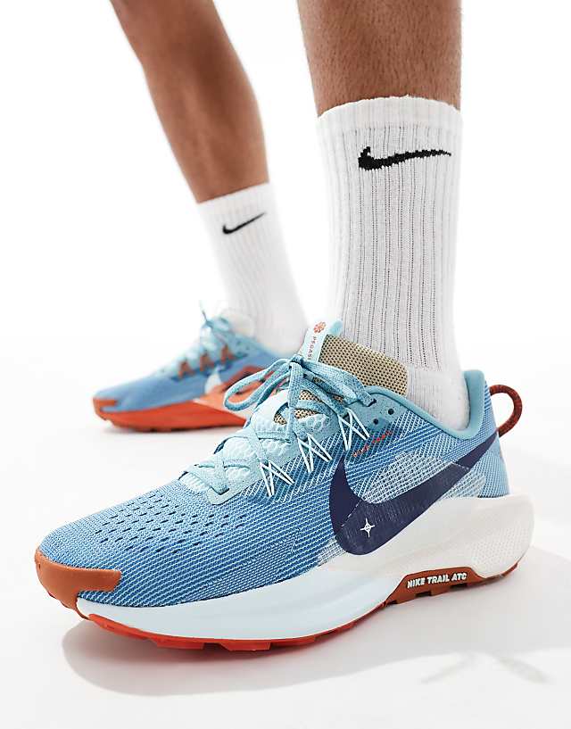 asos Nike Running ReactX Pegasus Trail 5 trainers in light blue
