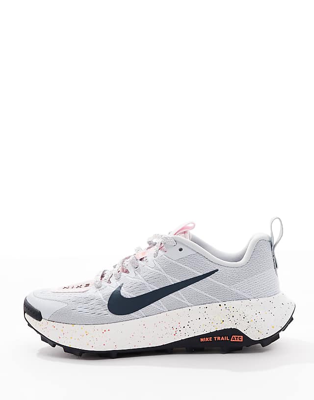 Asos Nike Running ReactX Wildhorse Trainers In Grey And White