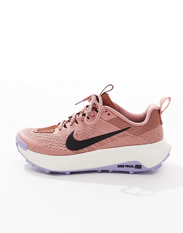 Asos Nike Running ReactX Wildhorse Trainers In Pink And White