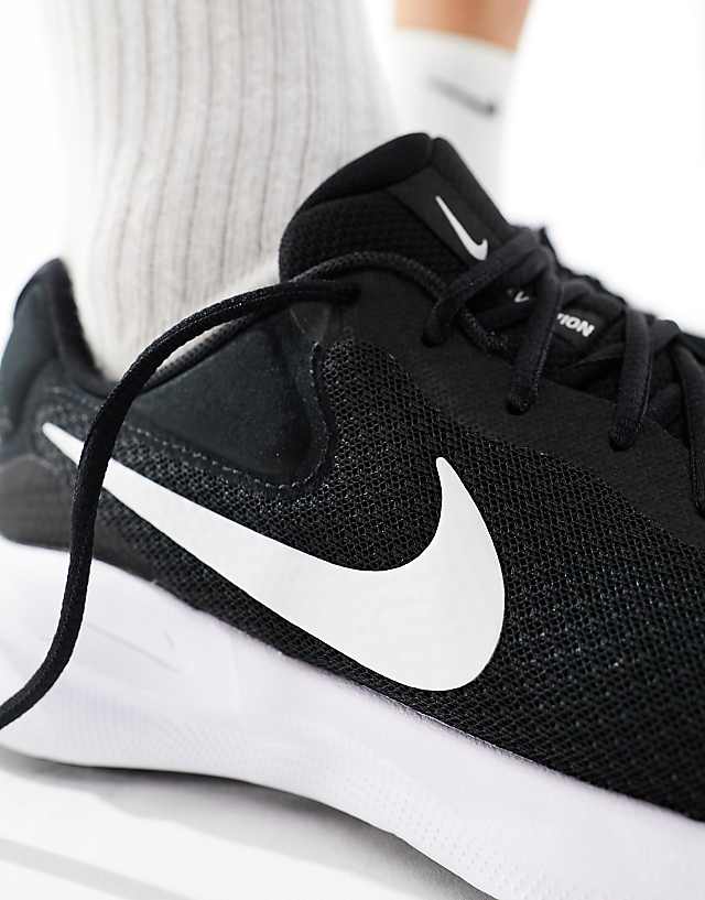 Asos Nike Running Revolution 7 Trainers In Black And White