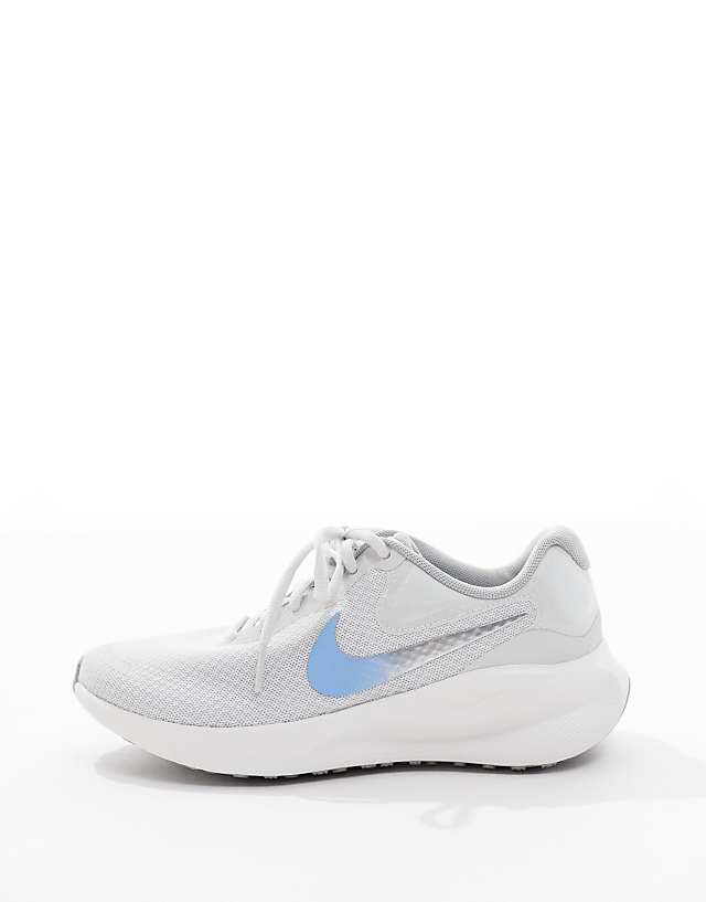 Asos Nike Running Revolution 7 Trainers In Grey And White