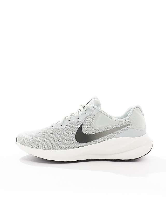 Asos Nike Running Revolution 7 Trainers In Light Silver