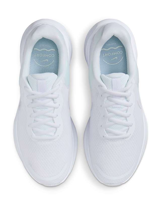 Asos Nike Running Revolution 7 Trainers In Triple White