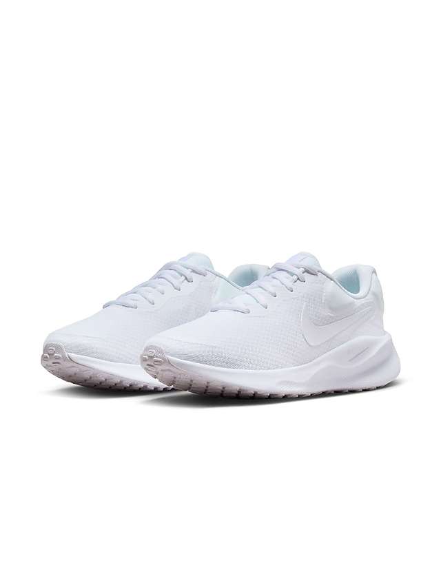 asos Nike Running Revolution 7 trainers in triple white