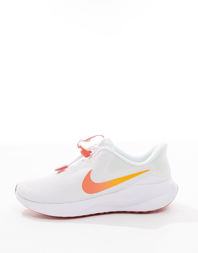 Asos Nike Running Revolution 7 Trainers In White And Pink
