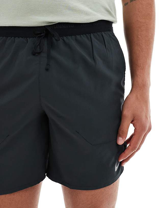 Asos Nike Running Stride Dri-FIT 7 Inch Shorts In Black