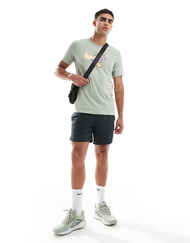 Asos Nike Running Stride Dri-FIT 7 Inch Shorts In Black
