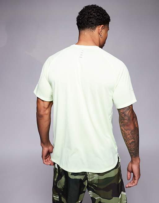 Asos Nike Running Stride Dri-FIT T-shirt In Light Green
