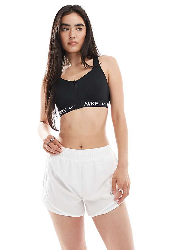 Asos Nike Running Tempo Dri-FIT Mid Rise 3 Inch Shorts In White