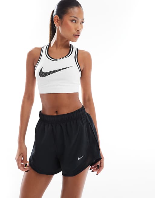asos Nike Running Tempo Dri-FIT mid rise 3 inch shorts in black