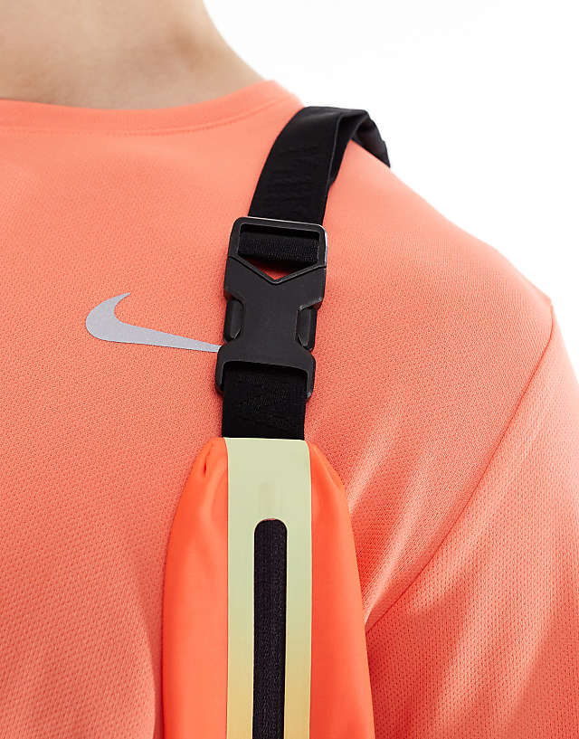 Asos Nike Slim Waist Pack 3.0 In Bright Crimson And Cave Purple