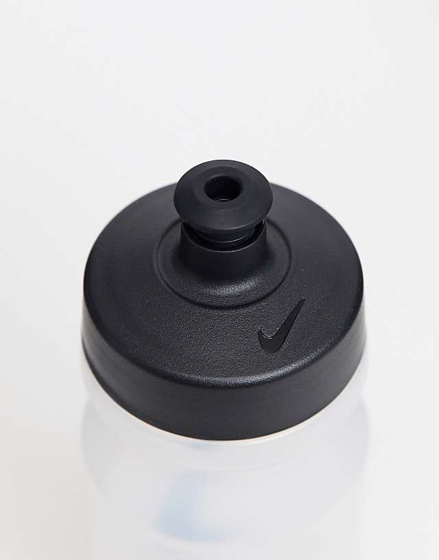 Asos Nike Training Big Mouth 2.0 625ml Water Bottle In Clear With Black Swoosh