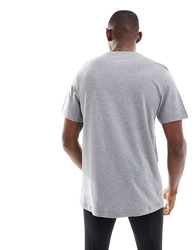 Asos Nike Training Bulldog Print T-shirt In Dark Grey