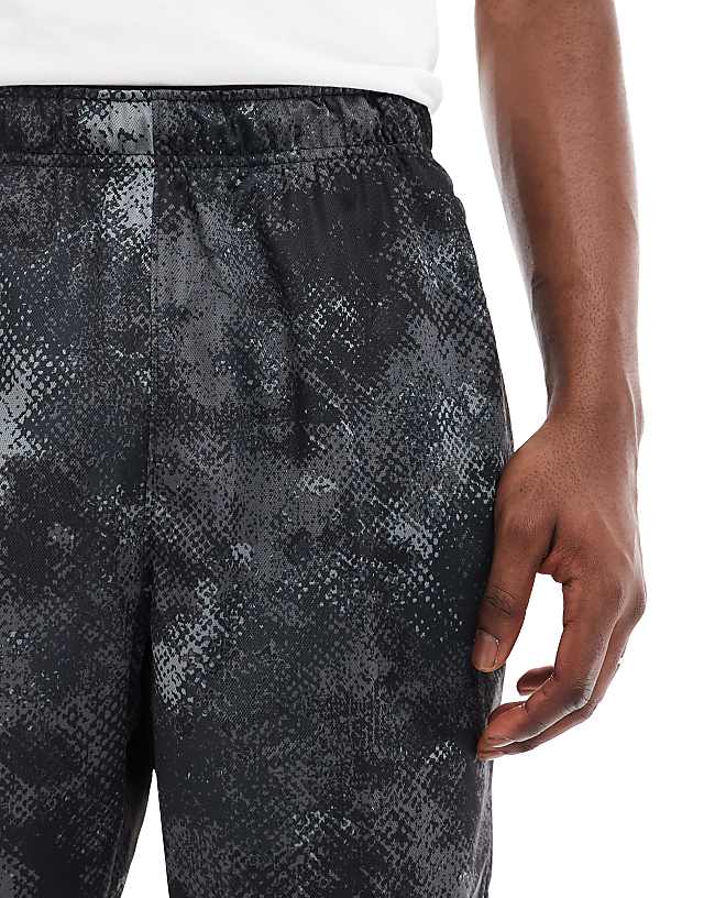 Asos Nike Training Dri-FIT Camo Print 7 Inch Shorts In Black