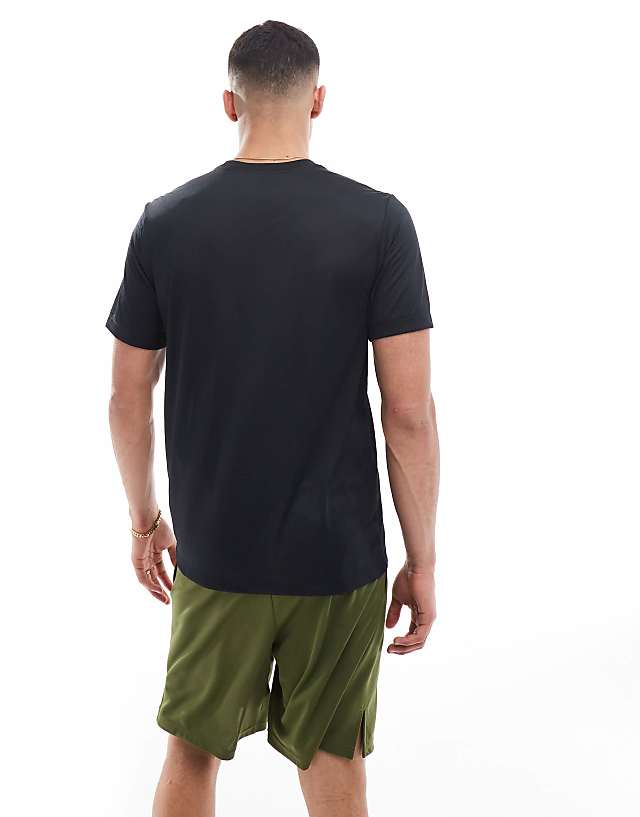 Asos Nike Training Dri-FIT Graphic T-shirt In Black