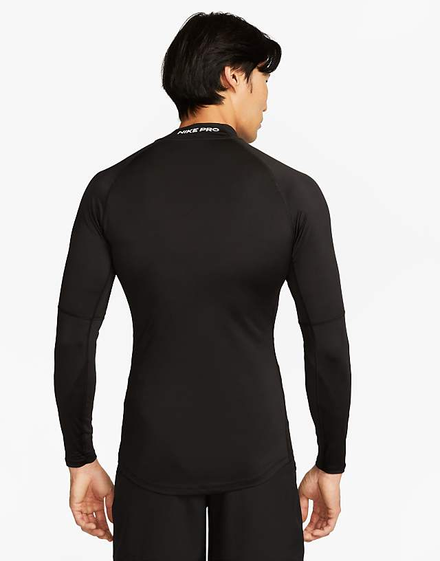 Asos Nike Training Dri-FIT Long Sleeve Top In Black