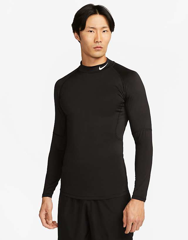 asos Nike Training Dri-FIT long sleeve top in black