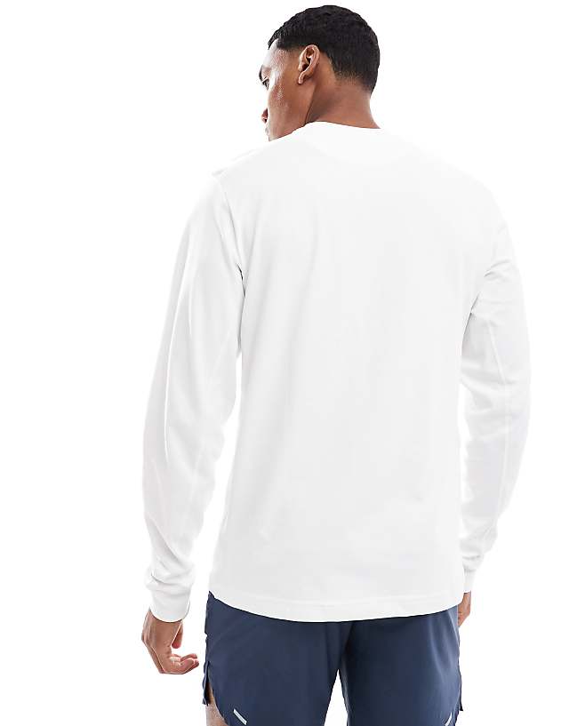 Asos Nike Training Dri-FIT Long Sleeve Top In White