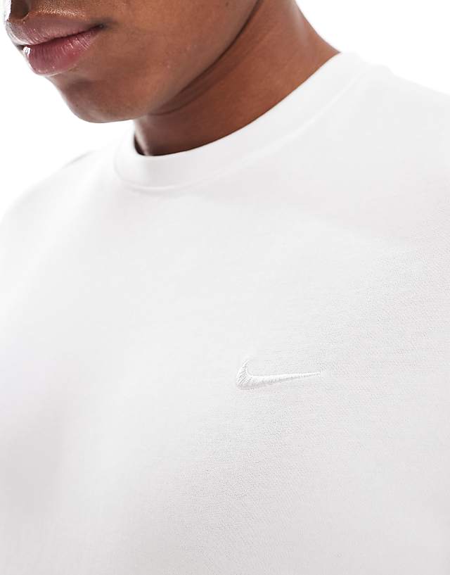 Asos Nike Training Dri-FIT Long Sleeve Top In White
