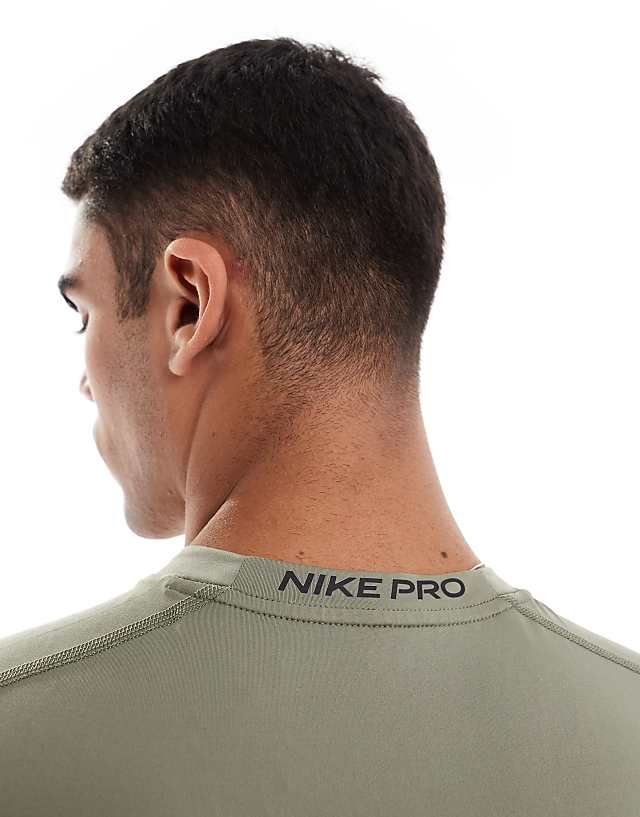 Asos Nike Training Dri-FIT Muscle Fit Vest In Khaki