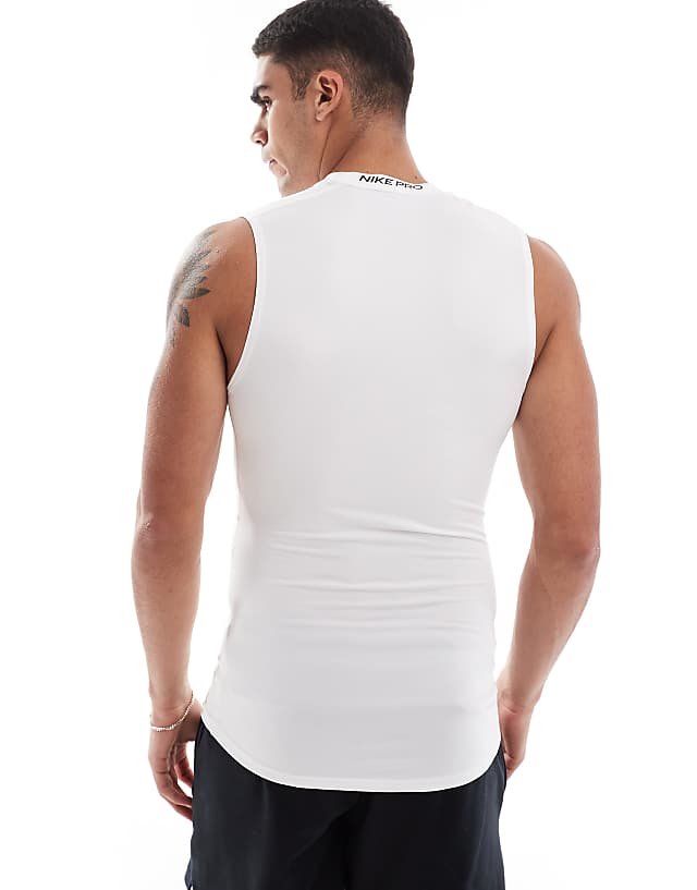 Asos Nike Training Dri-FIT Muscle Fit Vest In White